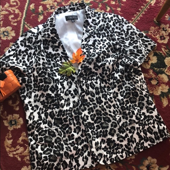 Pretty leopard print pattern - retro jacket - Picture 1 of 4